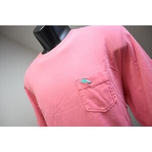 Tommy Bahama Relax Tee Shirt Marlin Long Sleeve Cotton Pink Hawaiian Mens Small